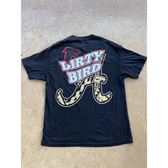 Vintage Double Sided Atlanta Braves Dirty Bird Graphic Tee Alstyle Black Mens D4 - Picture 5 of 5
